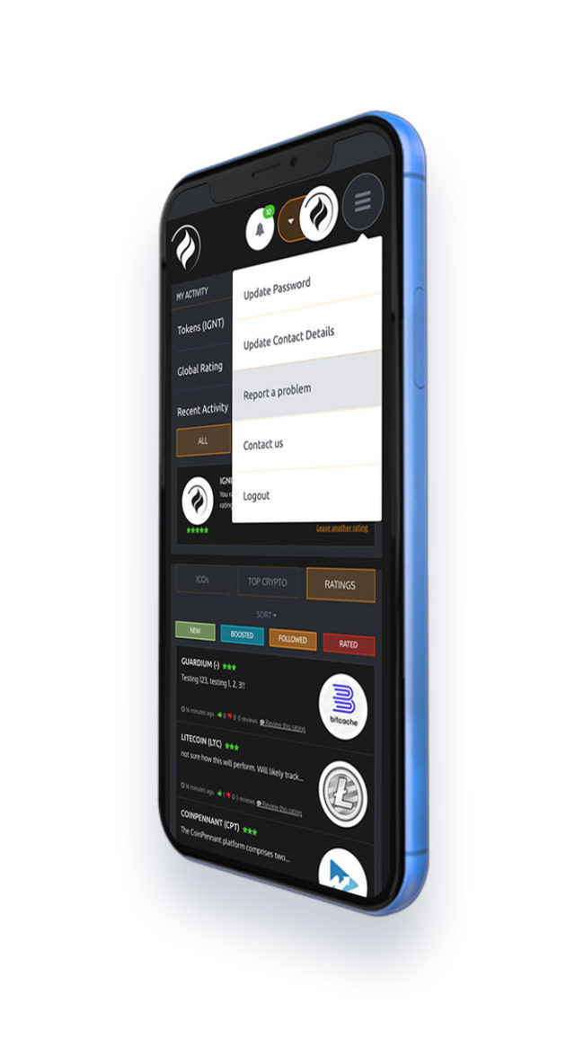 Multi-platform UI design for Ignite Ratings platform.